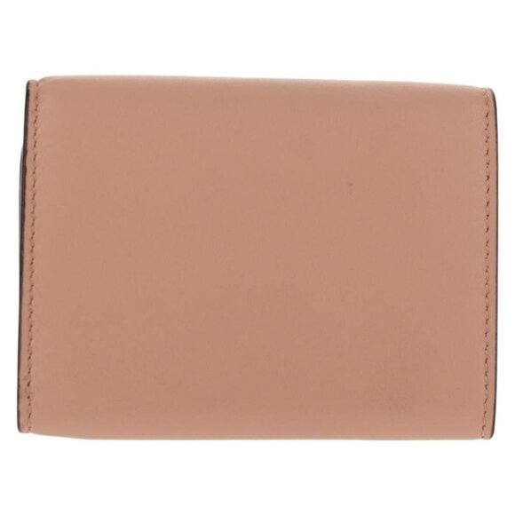 FENDI Zucca Canvas Trifold Wallet Leather Pink Gold Auth BA6630M - Picture 2 of 16